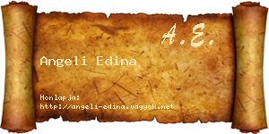 Angeli Edina névjegykártya