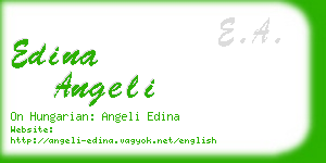 edina angeli business card